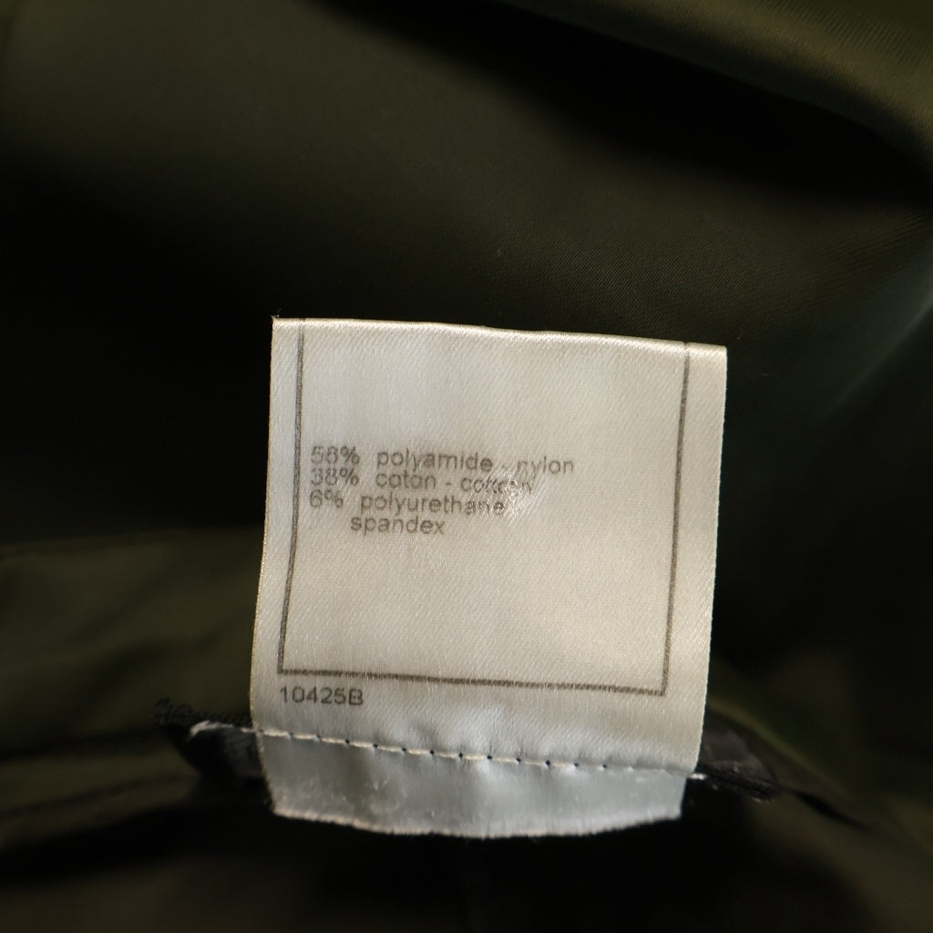CHANEL(シャネル) 00AW VINTAGE Nylon Quilting Set セットアップ キルティングジャケット スカート ナイロン カーキ P15948V08891 レディース