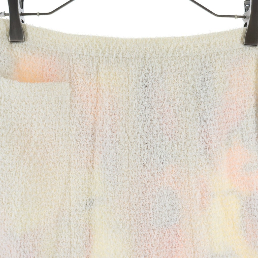 CHANEL(シャネル) 00T シルク ライニング ブークレ ツイード ミディアム スカート ホワイト レディース P15632W02604