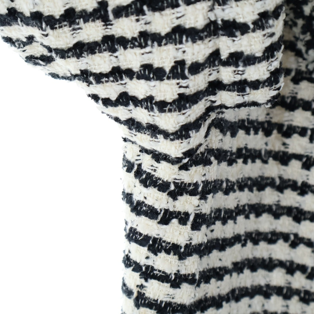 CHANEL(シャネル) 97SS VINTAGE Tweed Jacket ココマークボタン ツイード3Bテーラードジャケット 千鳥柄 フランス製 ブラック/ホワイト P07662V05489 レディース