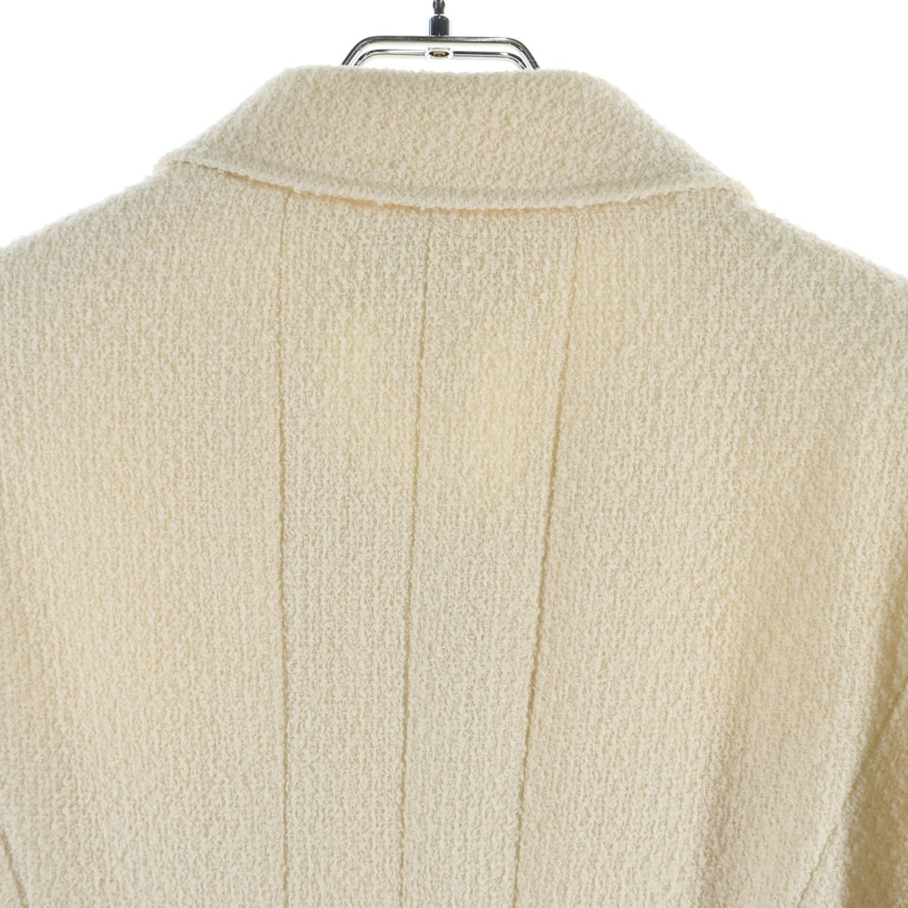 CHANEL(シャネル) 95AW VINATGE Wool Tweed Jacket ウールツイードジャケット ココマークボタン フランス製 アイボリー P05767V04371 レディース