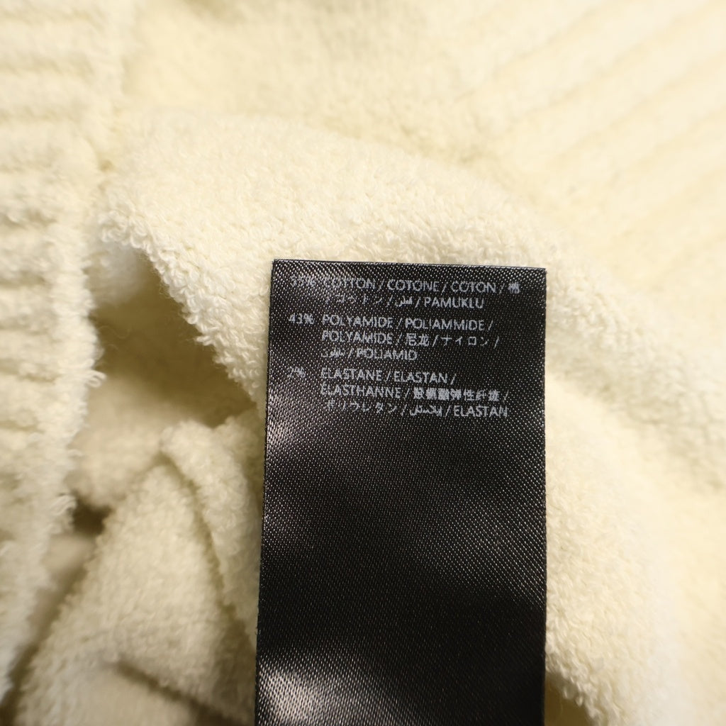 AMIRI(アミリ) 26SS Hope And Dreams Hoodie クロップド ジップアップフーディー パーカー パイル地 コットン ナイロン ホワイト AWTOKN1037 レディース