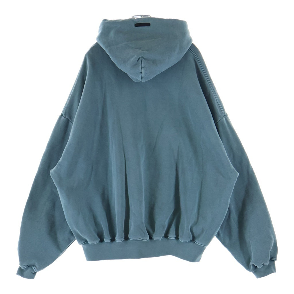 FEAR OF GOD(フィアオブゴッド) 26SS Campus 90s Hoodie フロントプリント プルオーバーフーディー パーカー オーバーサイズ ブルー レディース