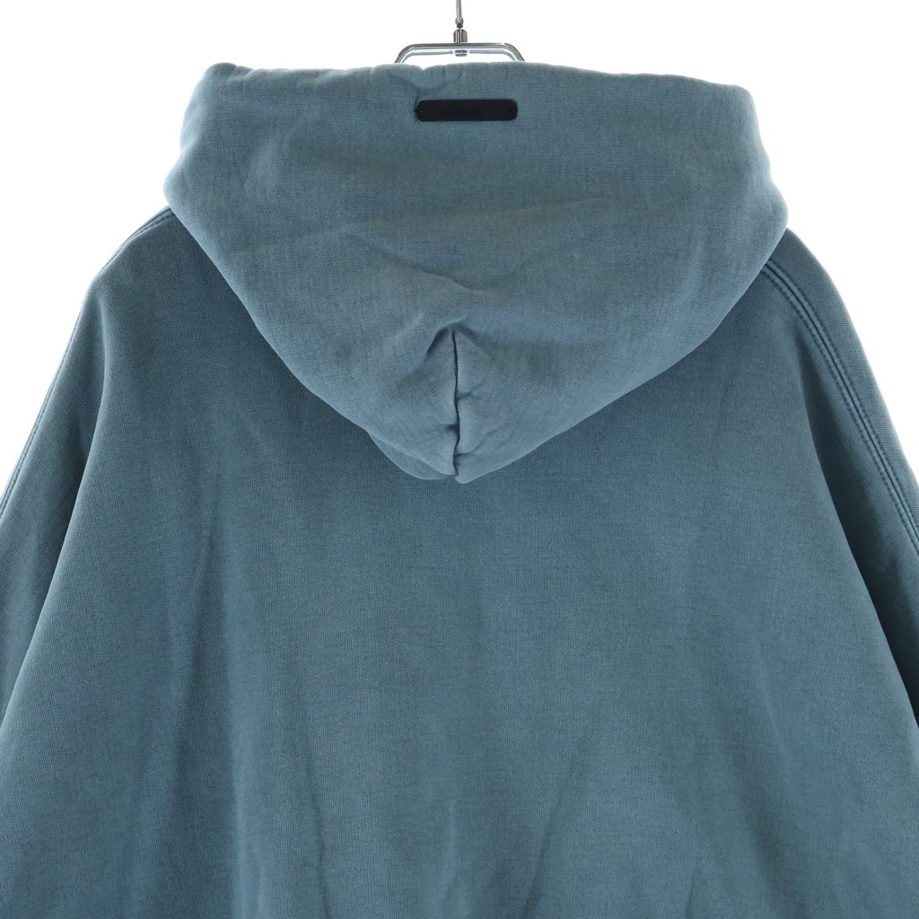 FEAR OF GOD(フィアオブゴッド) 26SS Campus 90s Hoodie フロントプリント プルオーバーフーディー パーカー オーバーサイズ ブルー レディース