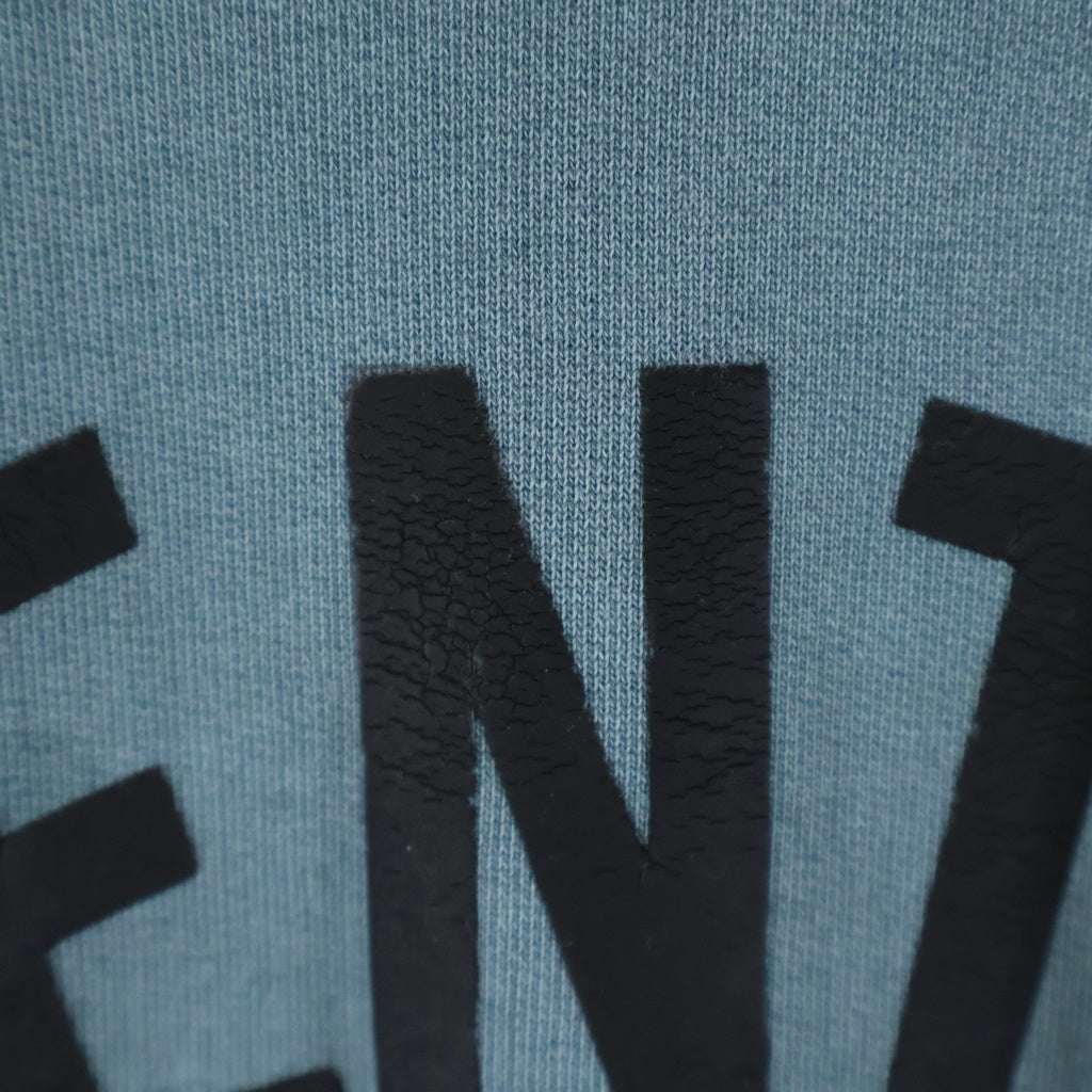 FEAR OF GOD(フィアオブゴッド) 26SS Campus 90s Hoodie フロントプリント プルオーバーフーディー パーカー オーバーサイズ ブルー レディース
