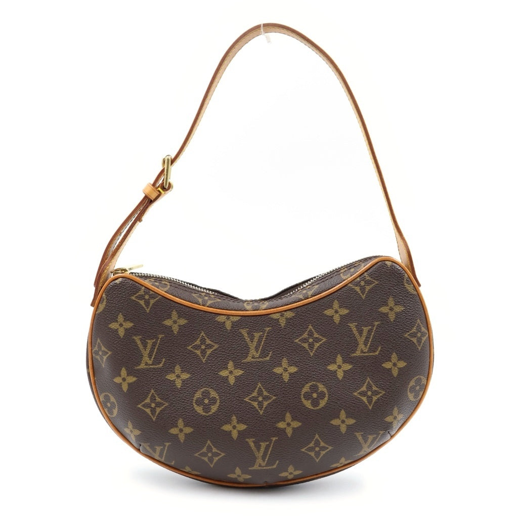 LOUIS VUITTON(ルイヴィトン) モノグラム クロワッサンPM PVC レザー ワンショルダーバッグ ブラウン M51512 レディース