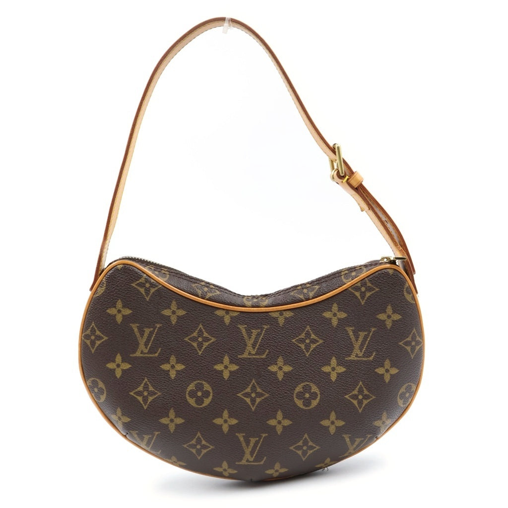 LOUIS VUITTON(ルイヴィトン) モノグラム クロワッサンPM PVC レザー ワンショルダーバッグ ブラウン M51512 レディース