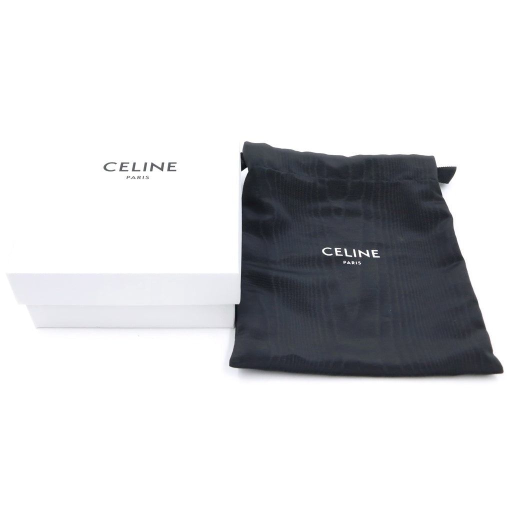 CELINE(セリーヌ) トリオンフ カーフスキン ゴールド金具 ベルト #70 ブラック レディース
