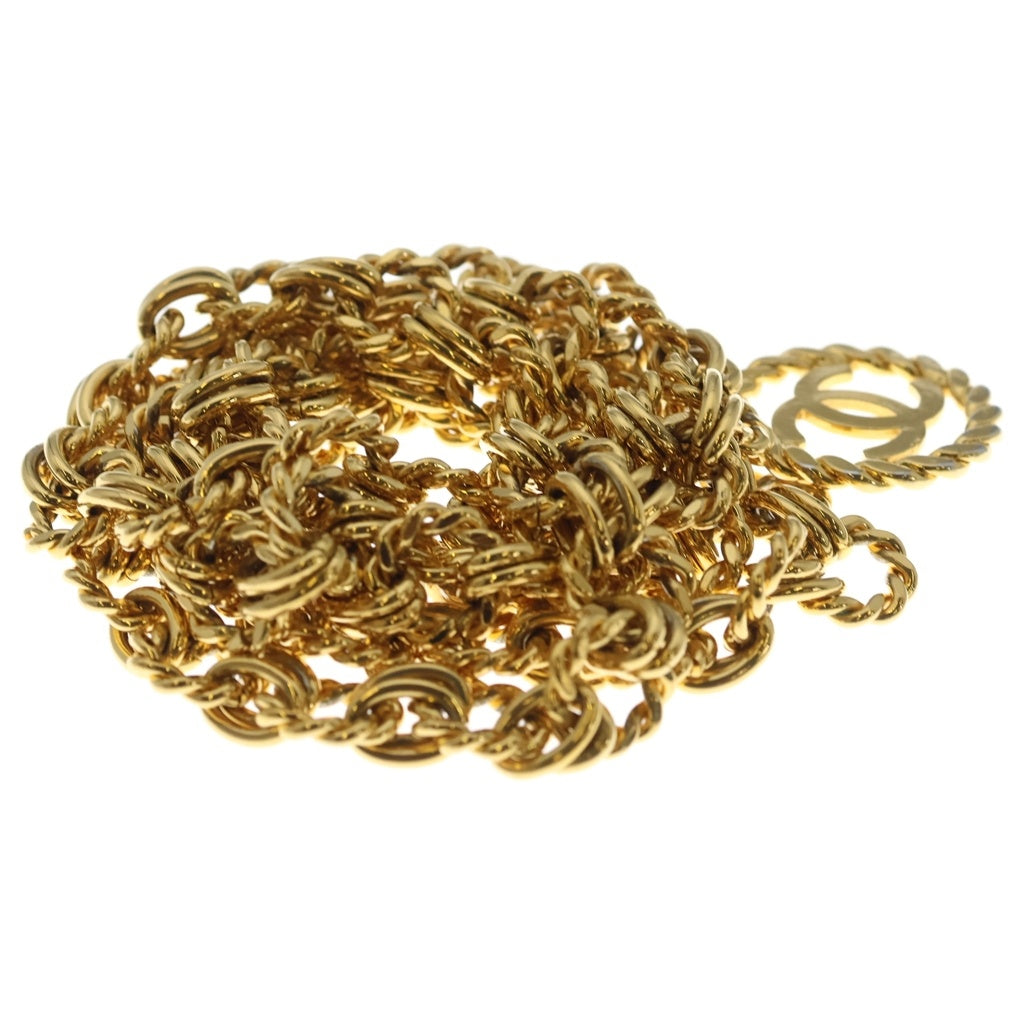 CHANEL(シャネル) VINTAGE Chain Logo Belt チェーン ロゴベルト サークル ココマーク GP ゴールド レディース