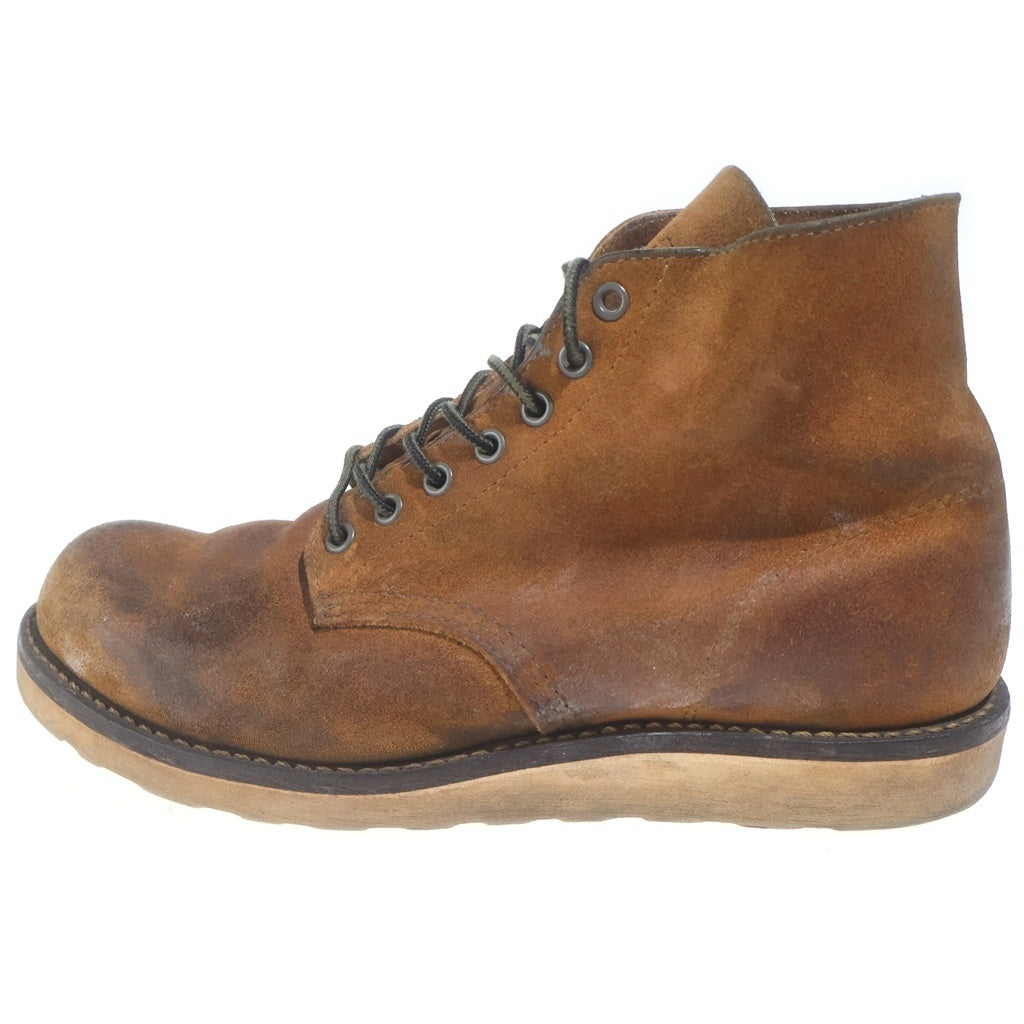RED WING(レッド ウイング) 8151 Classic Work 6inch Round-toe クラシックワーク6インチラウンドトゥ ホーソーンミュールスキナーラフアウト シューズ ブラウン スエード