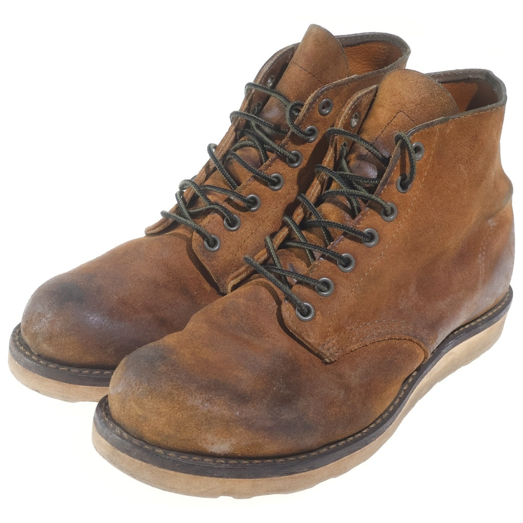 RED WING(レッド ウイング) 8151 Classic Work 6inch Round-toe クラシックワーク6インチラウンドトゥ ホーソーンミュールスキナーラフアウト シューズ ブラウン スエード
