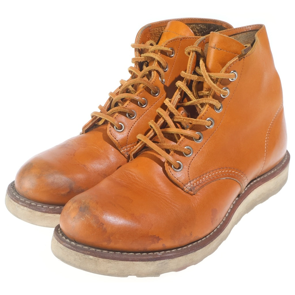RED WING(レッド ウイング) IRISH SETTER アイリッシュセッター クラシックワークブーツ 6 ROUND TOE GOLD-RUSSET ゴールドラセット・セコイア 復刻犬タグ Style No.9871 ブラウン レザー
