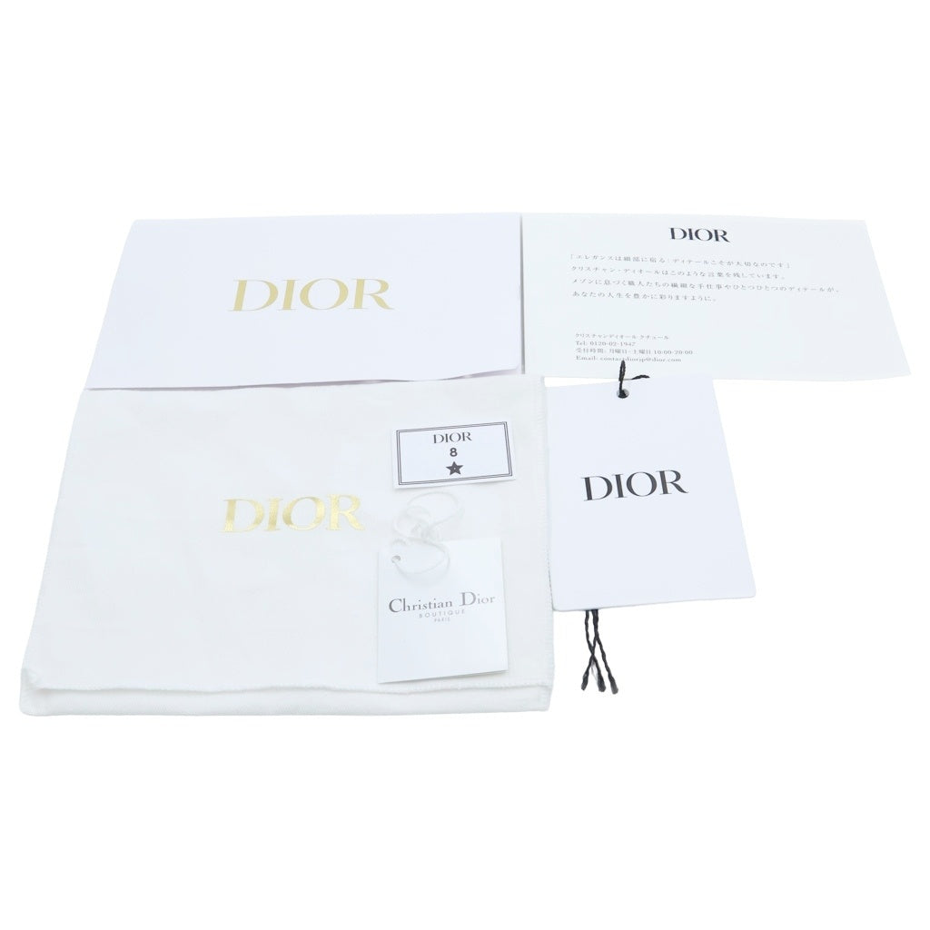 DIOR(ディオール) カナージュ フラグメントケース カードケース 小物入れ ライトブルー レザー ゴールド金具 レディース