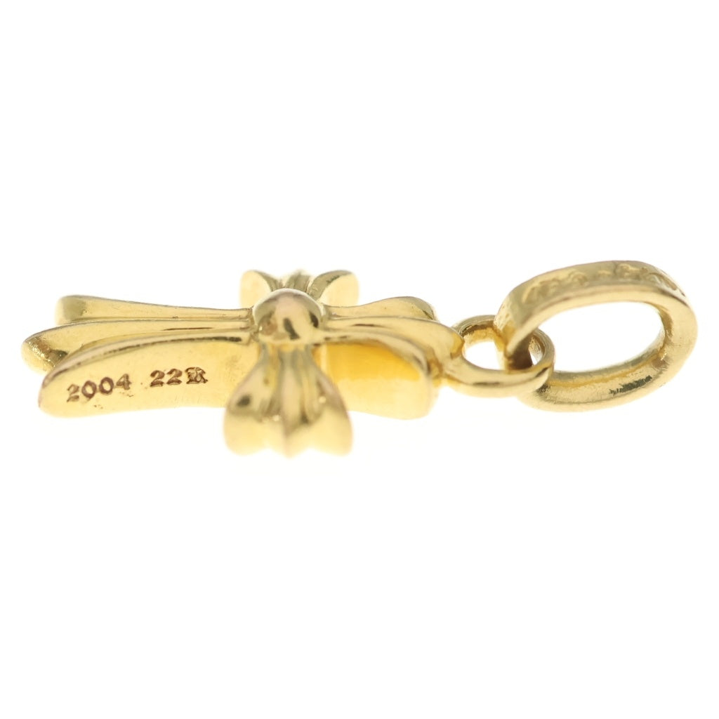 CHROME HEARTS(クロムハーツ) 22K CRS BBYFAT P/DIA ベイビーファットクロス PAVEダイヤ ペンダントトップ ゴールド BCA035 レディース