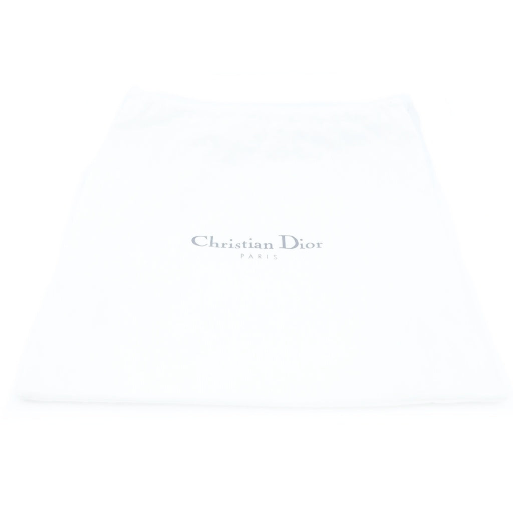 Christian Dior(クリスチャンディオール) 2005 Floral Embroidery Denim Handbag ガリアーノ期 デニムハンドバッグ フローラル刺繍 Dチャーム ブルー 01-RU-0055 レディース