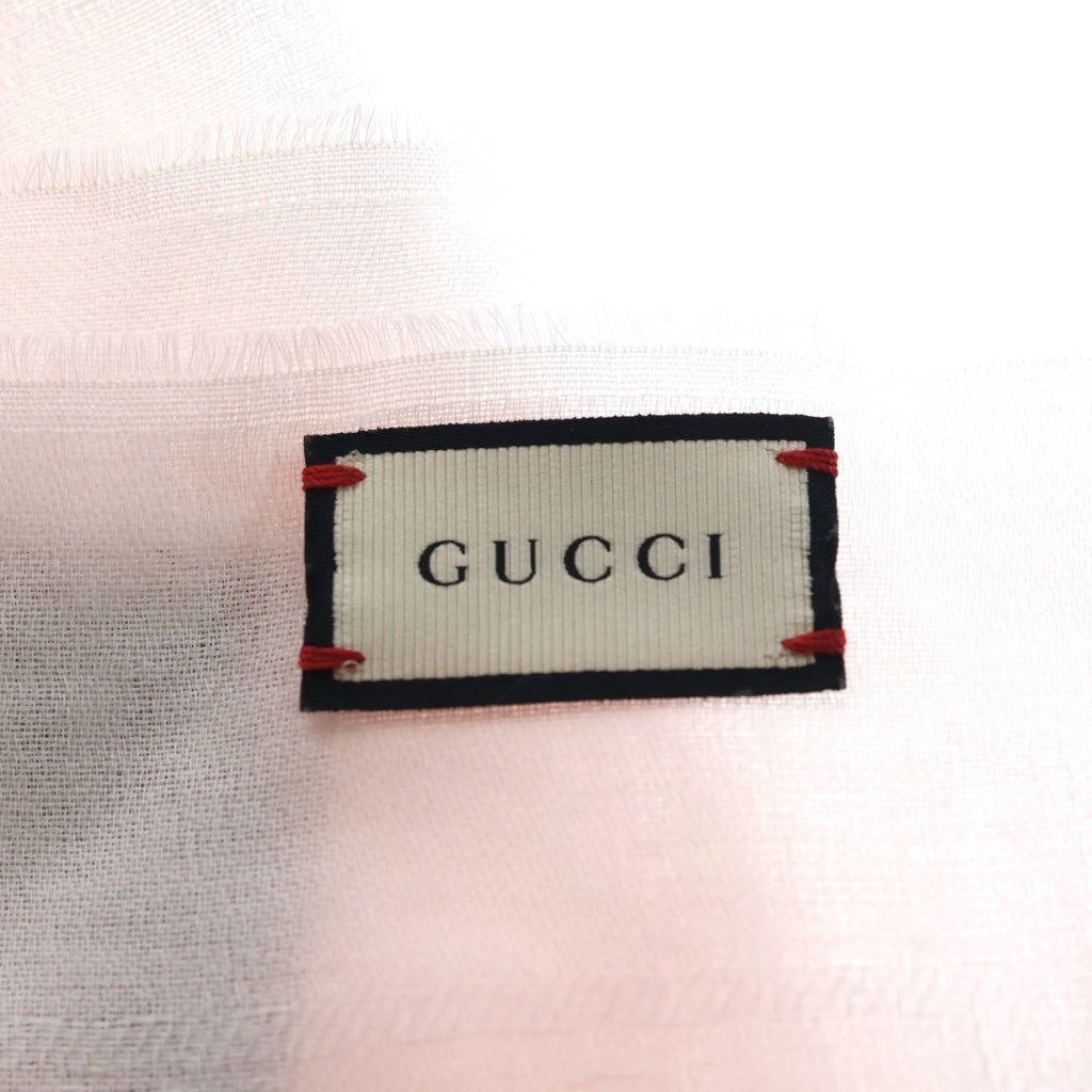 GUCCI(グッチ) GG総柄 コットン ストール ピンク 411177 レディース