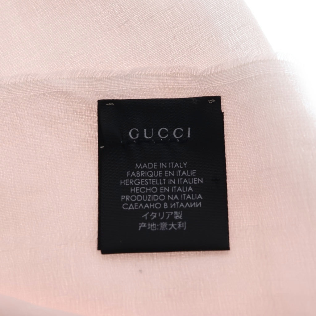 GUCCI(グッチ) GG総柄 コットン ストール ピンク 411177 レディース