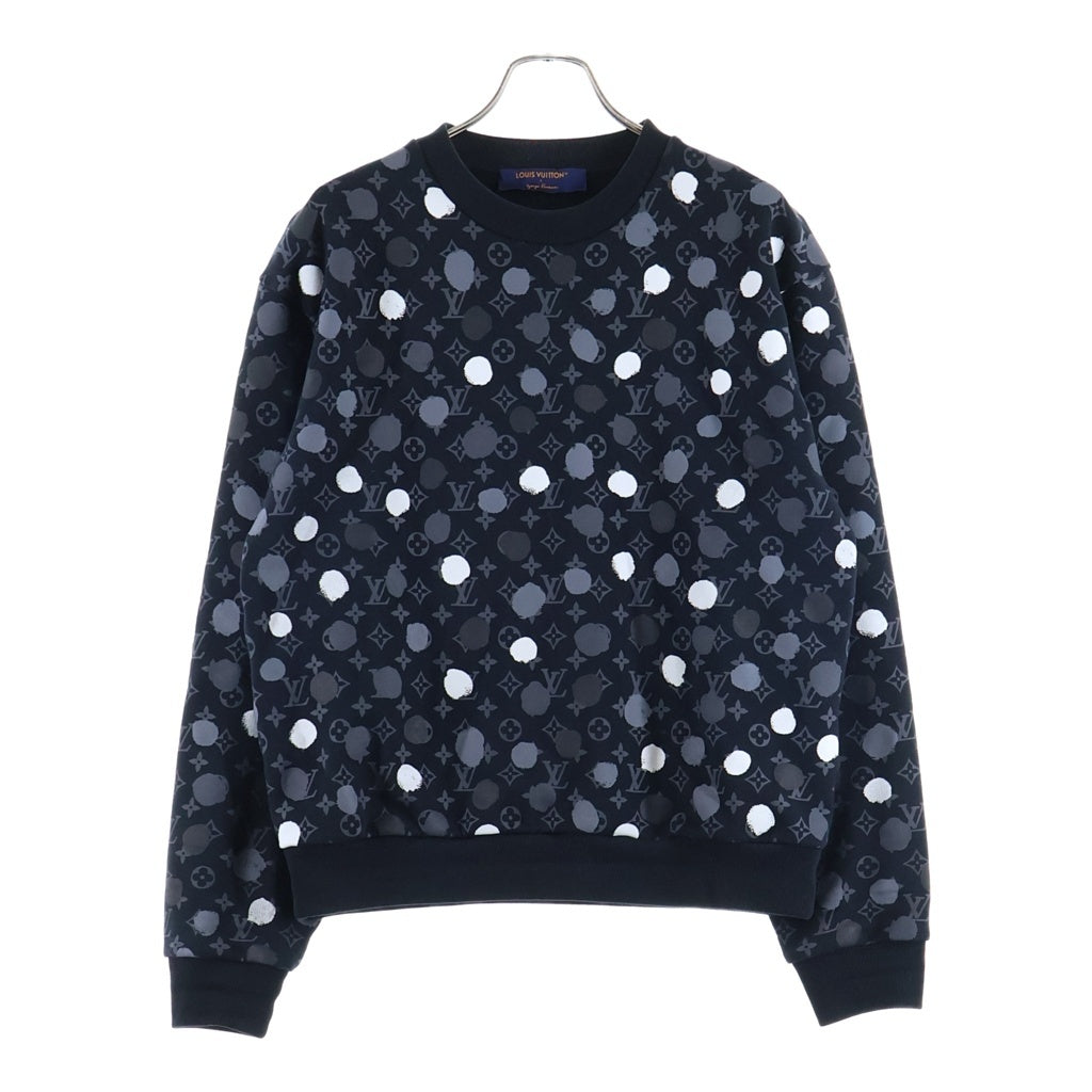 LOUIS VUITTON(ルイヴィトン) × yayoi kusama ドットモノグラム スウェット クルーネックトレーナー ブラック RM231H IHN HOY26W