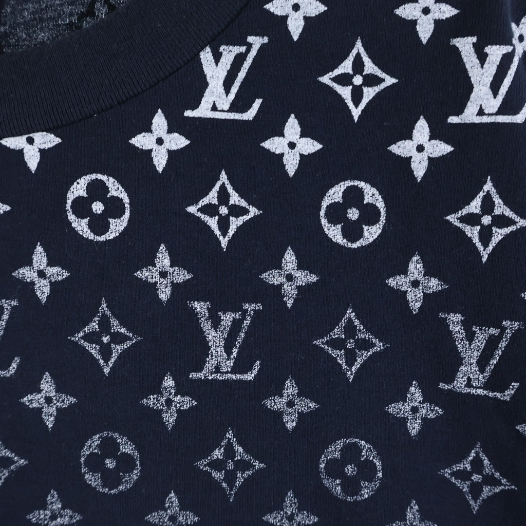 LOUIS VUITTON(ルイヴィトン) グラディエントコットンTシャツ カットソー ネイビー #S RM242MQ FSB HQY42W