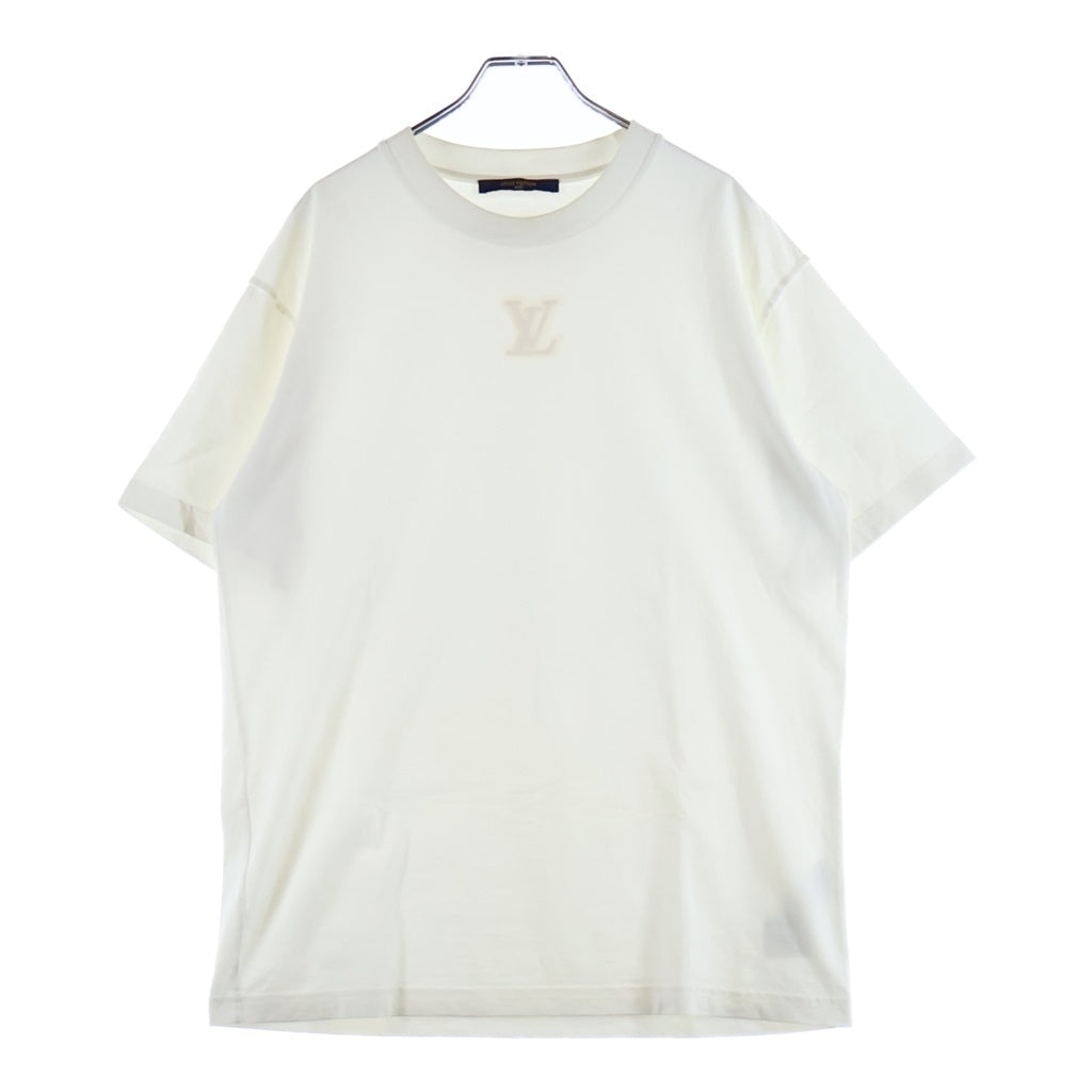 LOUIS VUITTON(ルイヴィトン) エンボスLV ロゴ Tシャツ カットソー ホワイト #M RM222Q DT3 HNY55W