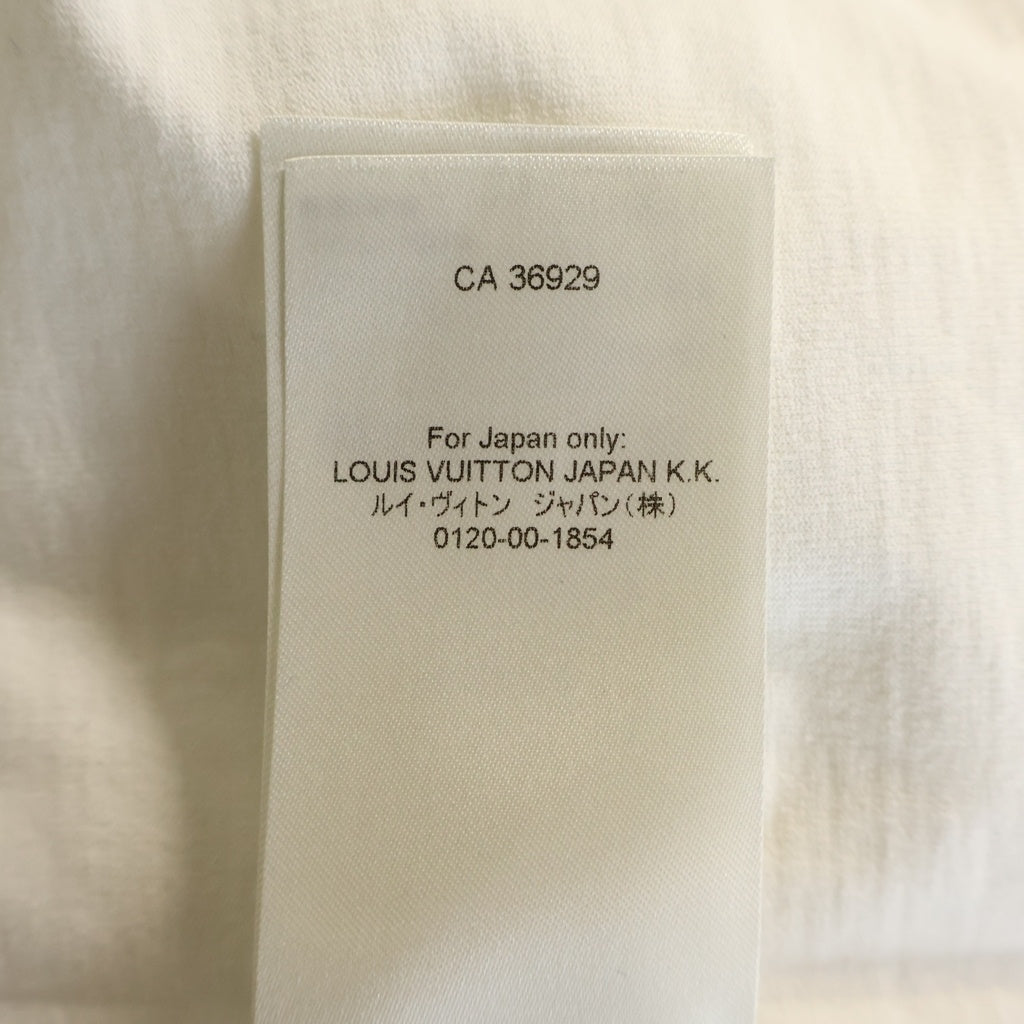 LOUIS VUITTON(ルイヴィトン) エンボスLV ロゴ Tシャツ カットソー ホワイト #M RM222Q DT3 HNY55W