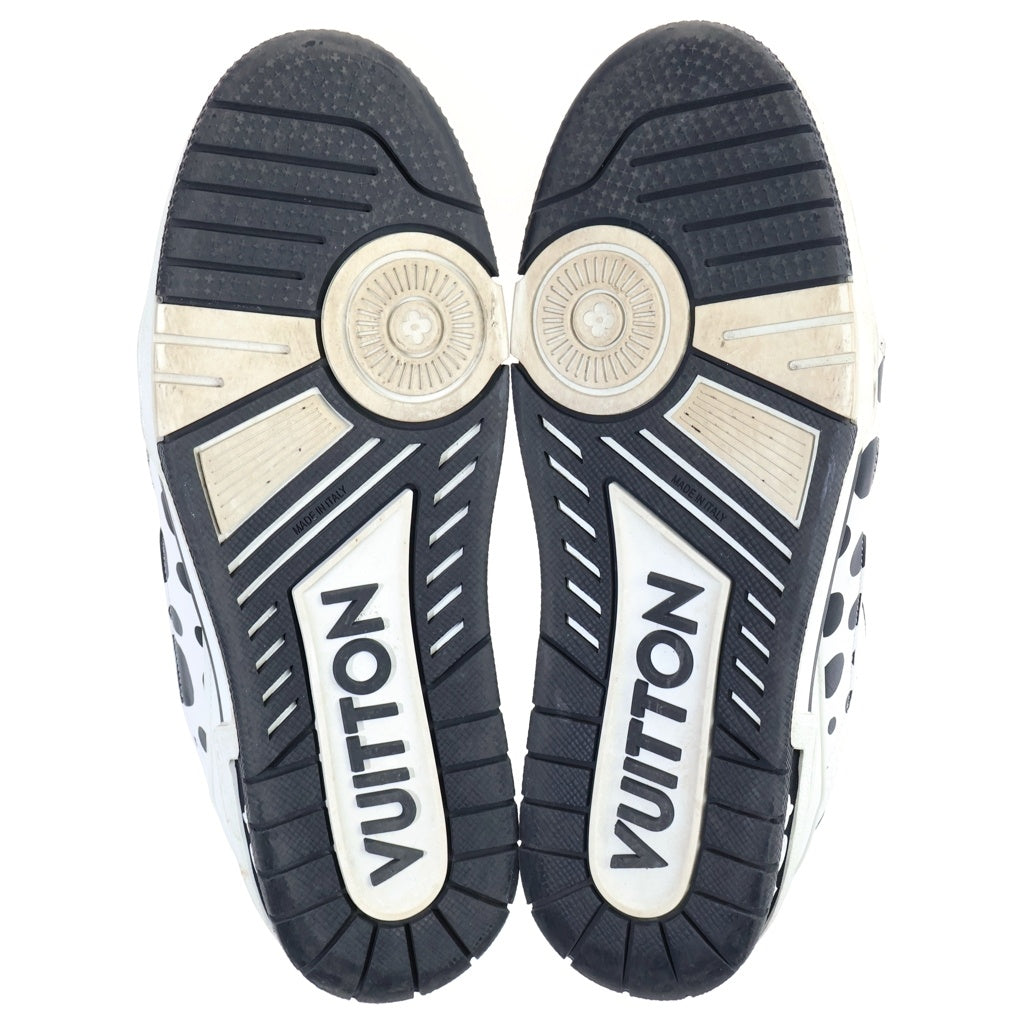 LOUIS VUITTON(ルイヴィトン) 23SS ×YK 草間彌生 LVトレーナー ライン ドット ローカットシューズ スニーカー ホワイト/ブラック 1AB8JL