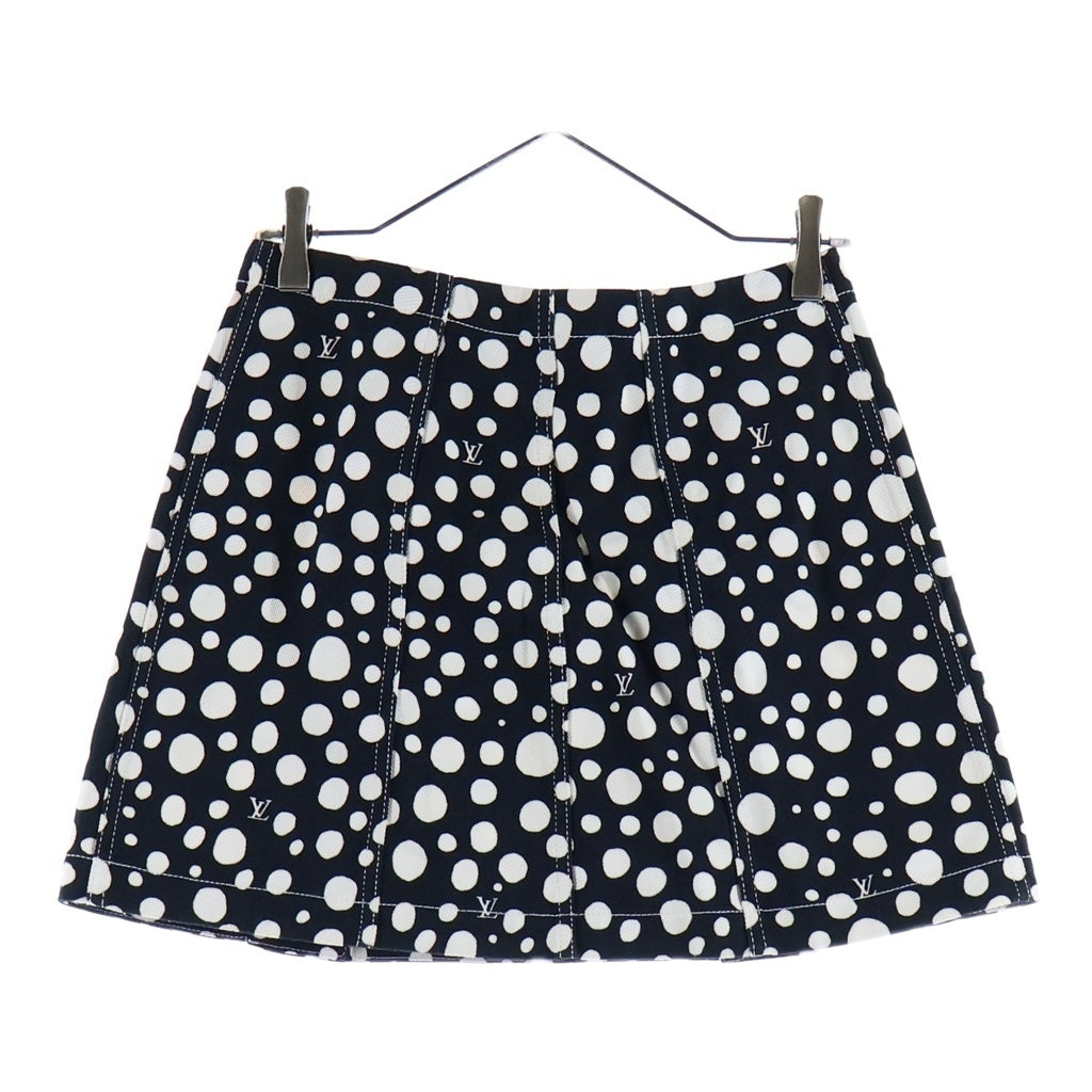 LOUIS VUITTON(ルイヴィトン) ×YK インフィニティドット デニム総柄スカート コットン ブラック/ホワイト RW231J U84 FOSK17 レディース
