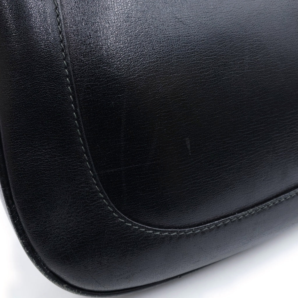 GUCCI(グッチ) ジャッキー 1961 ショルダーバッグ ブラック レザー ゴールド金具 レディース