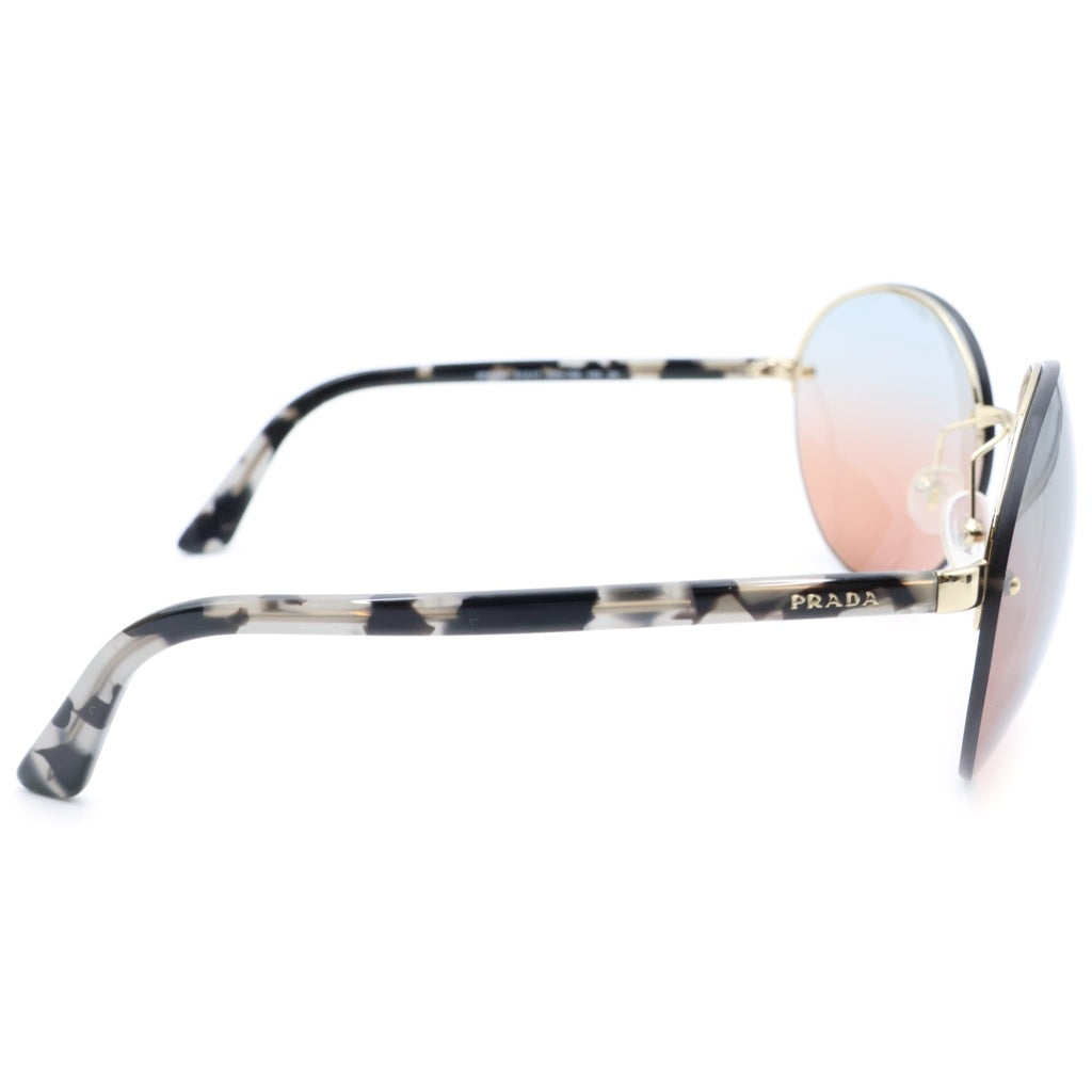 PRADA(プラダ) ラウンドサングラス アイウェア ピンク×ライトブルー グラデーションレンズ ゴールドフレーム SPR 68V レディース