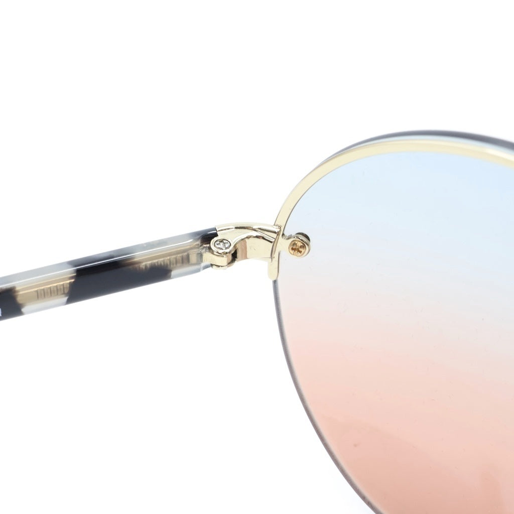 PRADA(プラダ) ラウンドサングラス アイウェア ピンク×ライトブルー グラデーションレンズ ゴールドフレーム SPR 68V レディース
