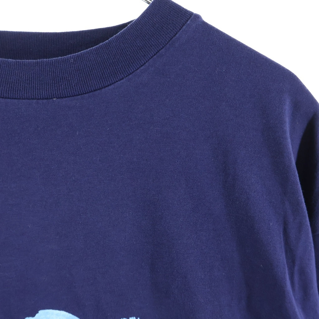 MARNI(マルニ) 22AW LOGO L/S TEE 長袖ロゴTシャツ カットソー ロンT コットン ネイビー THJE0129PN レディース