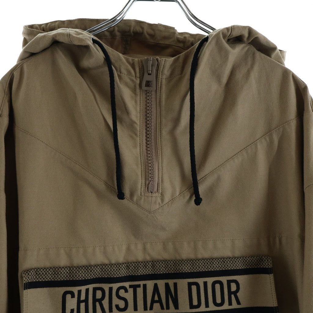 DIOR(ディオール) BEE刺繍 フロントロゴ ツイルコットン アノラックジャケット ブラウン 047C10A3336 66530 レディース