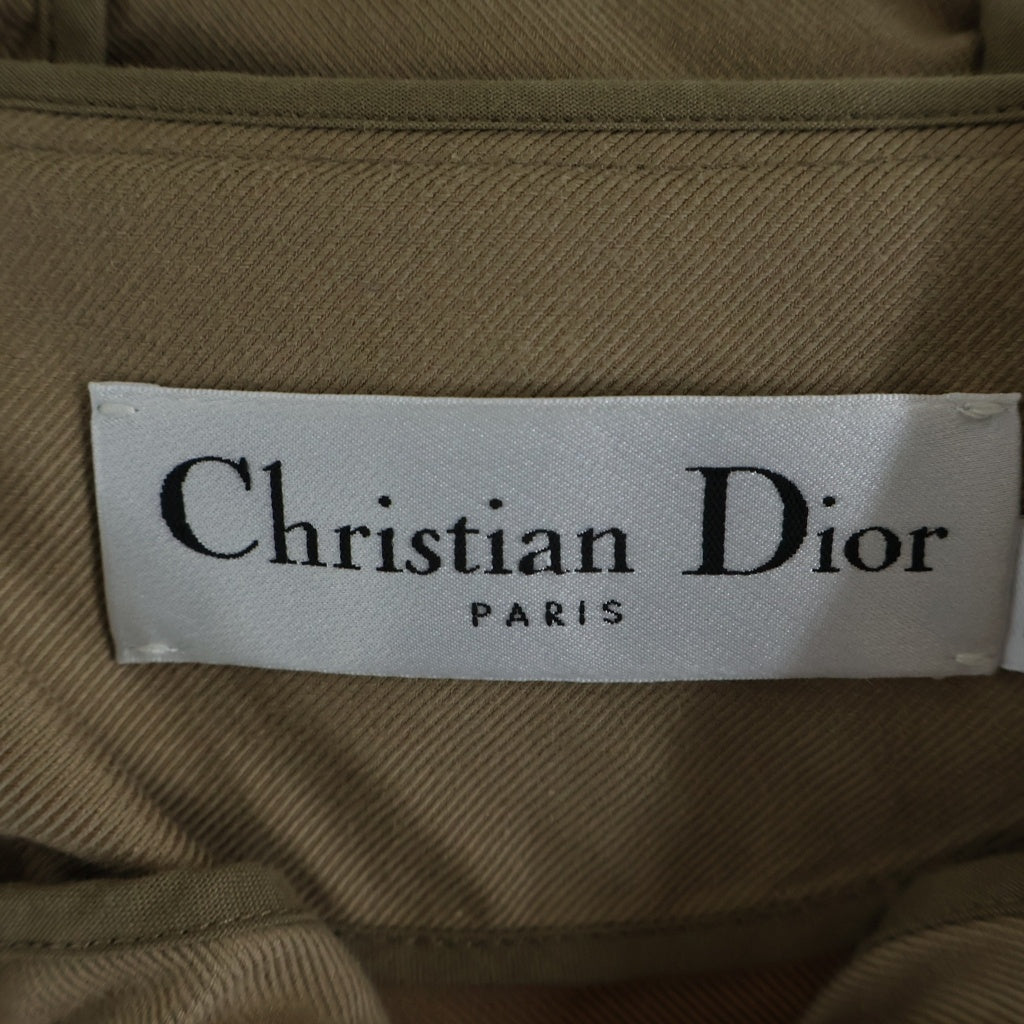 DIOR(ディオール) BEE刺繍 フロントロゴ ツイルコットン アノラックジャケット ブラウン 047C10A3336 66530 レディース