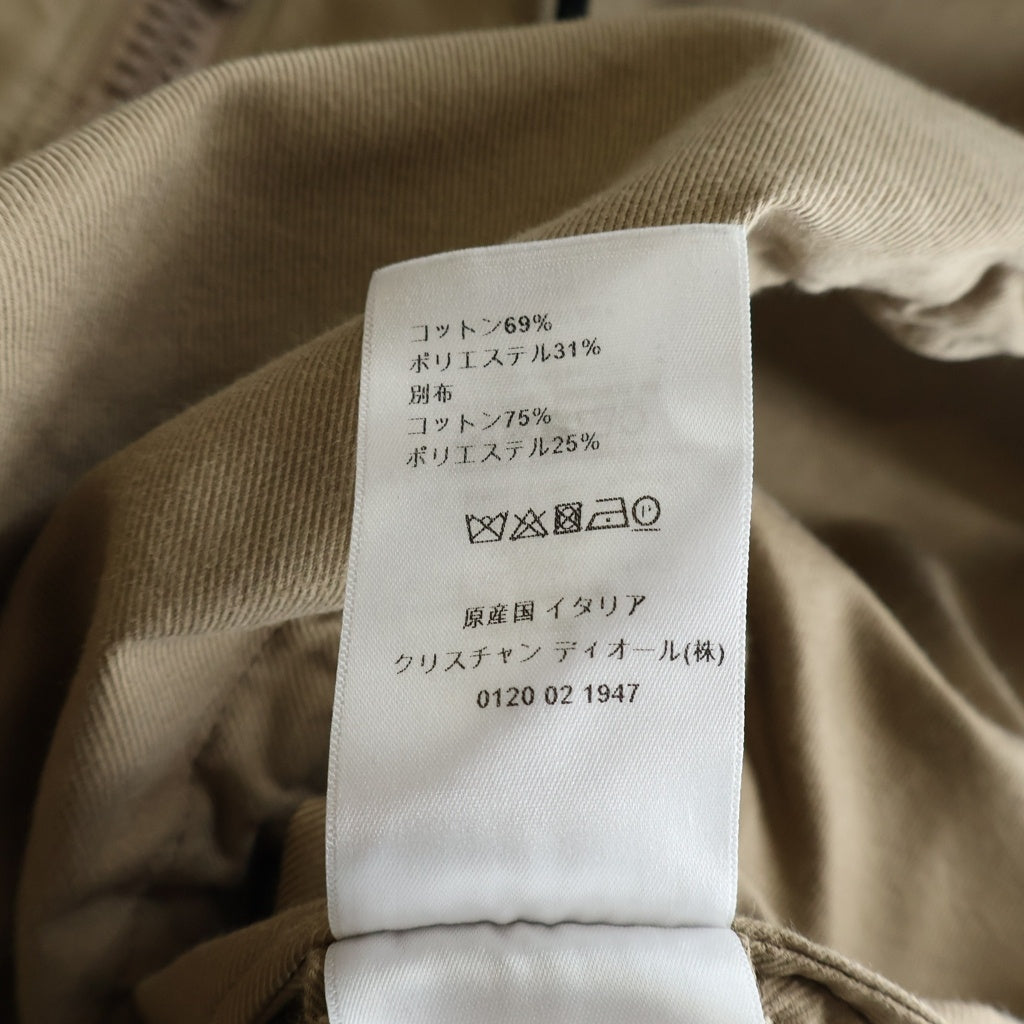 DIOR(ディオール) BEE刺繍 フロントロゴ ツイルコットン アノラックジャケット ブラウン 047C10A3336 66530 レディース