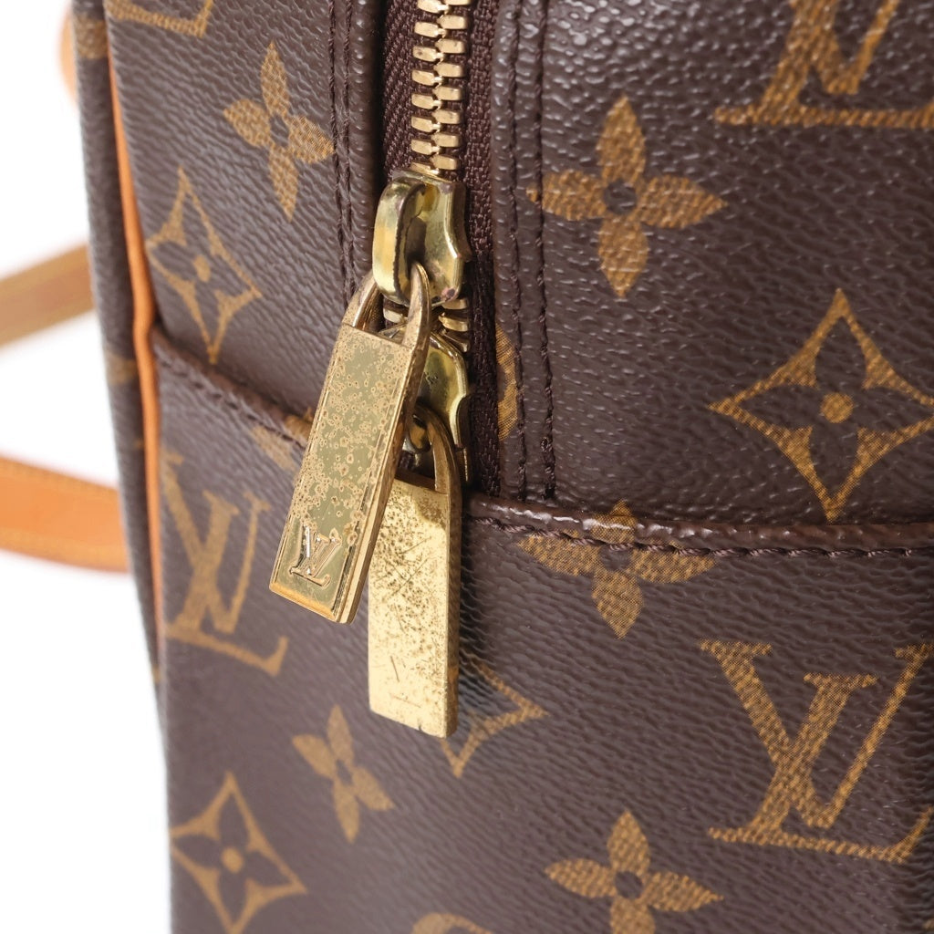 LOUIS VUITTON(ルイヴィトン) モノグラム シテGM ハンドバッグ ブラウン レザー×PVC M51181 ゴールド金具 レディース