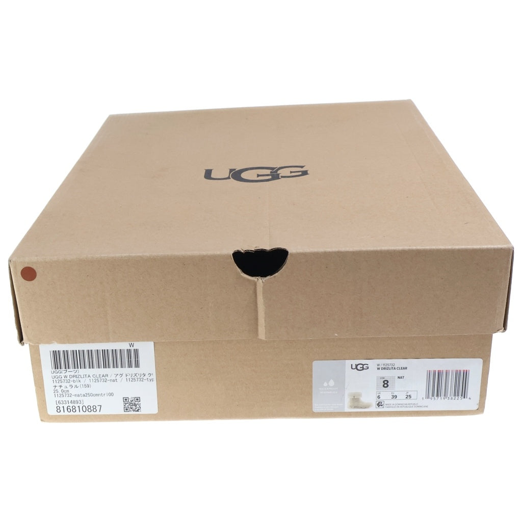 UGG(アグ) DRIZLITA CLEAR ドリズリタ クリア レインブーツ 長靴 ナチュナル 1125732 レディース