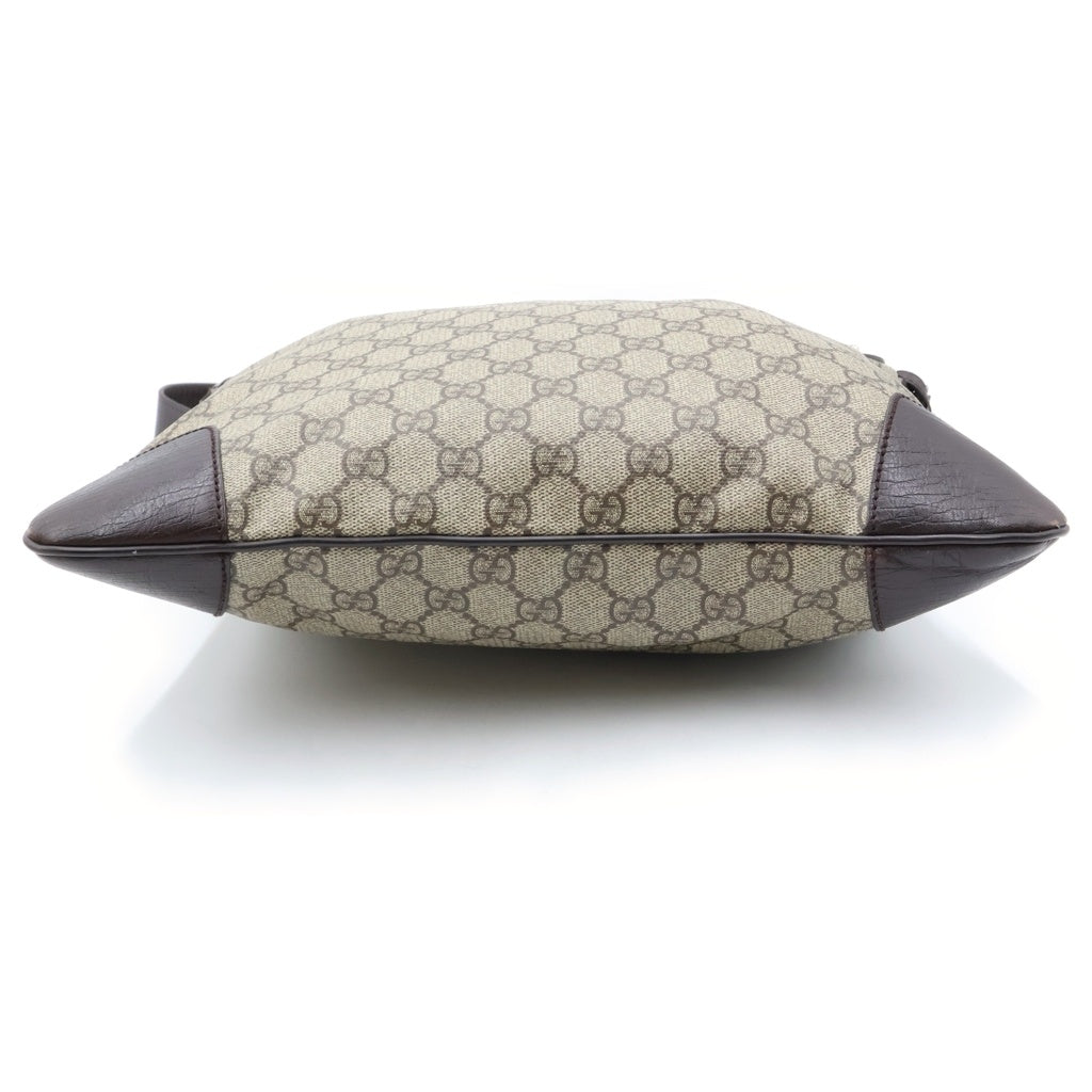 GUCCI(グッチ) GGスプリーム ショルダーバッグ レザー ブラウン/ベージュ 148476