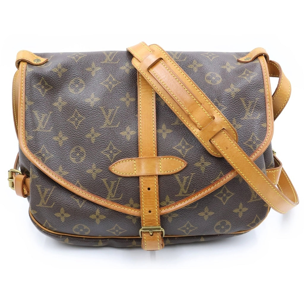 LOUIS VUITTON(ルイヴィトン) ソミュール30 ショルダーバック PVC レザー ブラウン M42256 レディース