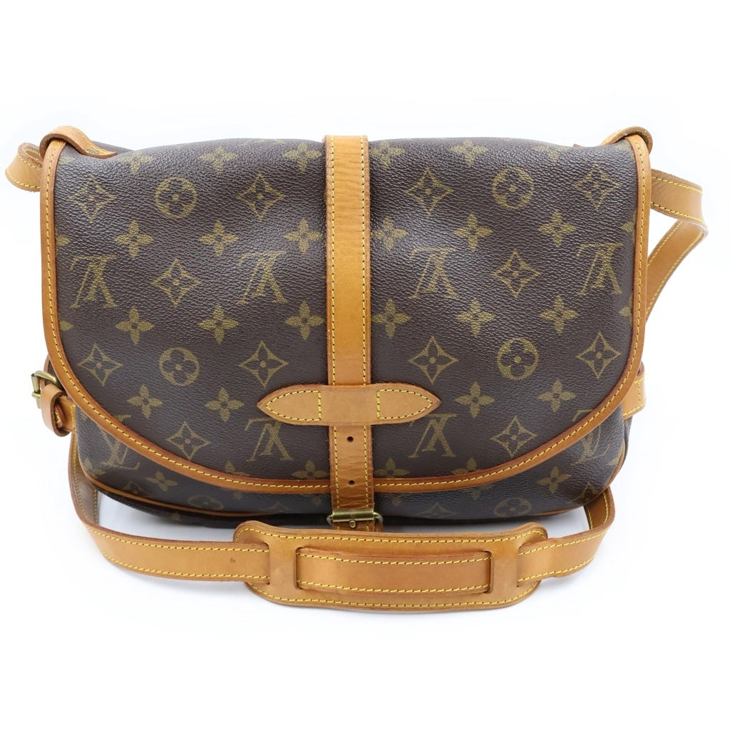 LOUIS VUITTON(ルイヴィトン) ソミュール30 ショルダーバック PVC レザー ブラウン M42256 レディース