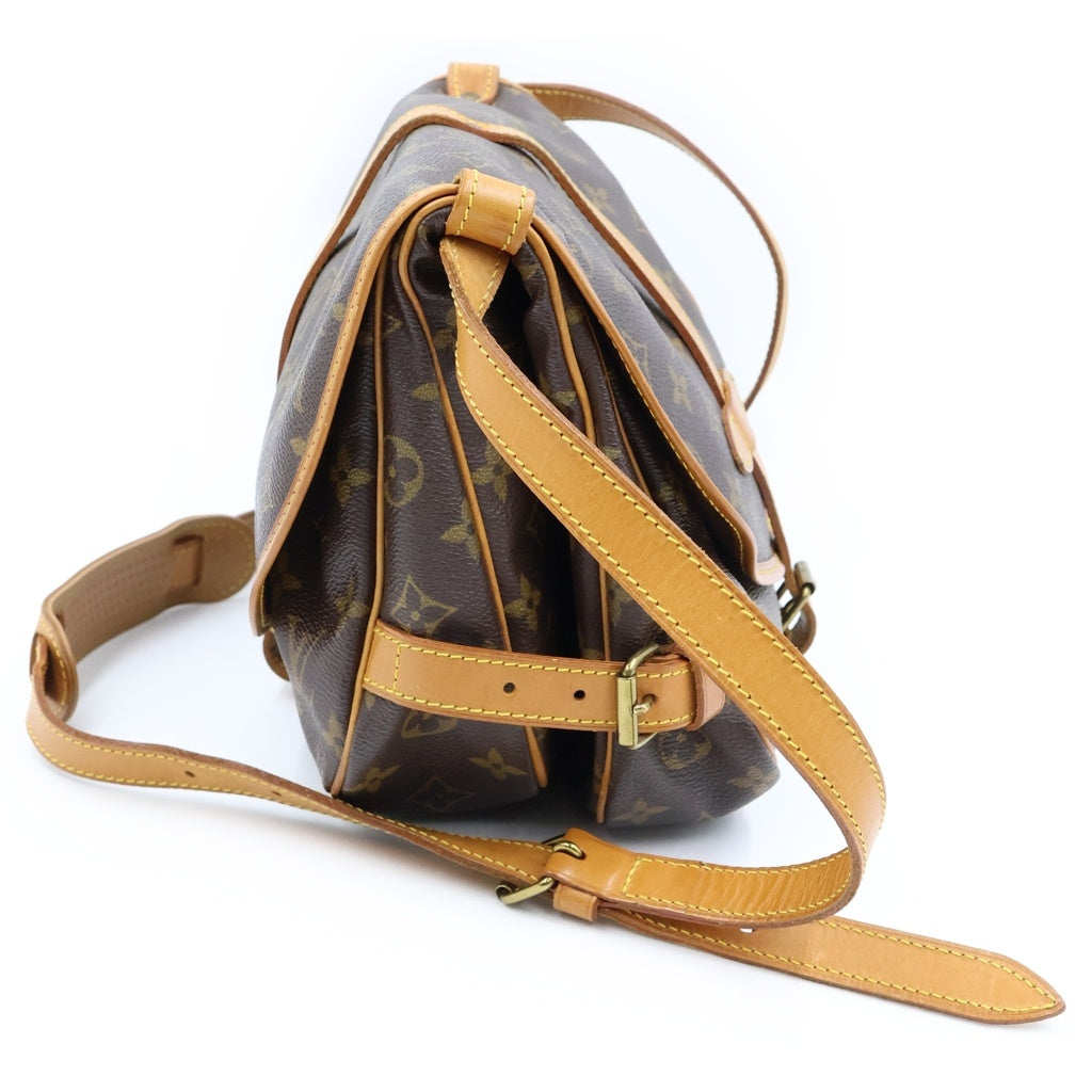 LOUIS VUITTON(ルイヴィトン) ソミュール30 ショルダーバック PVC レザー ブラウン M42256 レディース