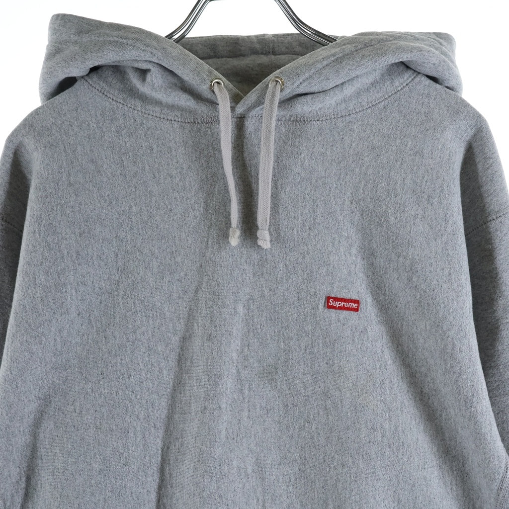 SUPREME(シュプリーム) Small Box Logo Hooded Sweatshirt スモールボックスロゴ刺繍 プルオーバー スウェットパーカー フーディー グレー