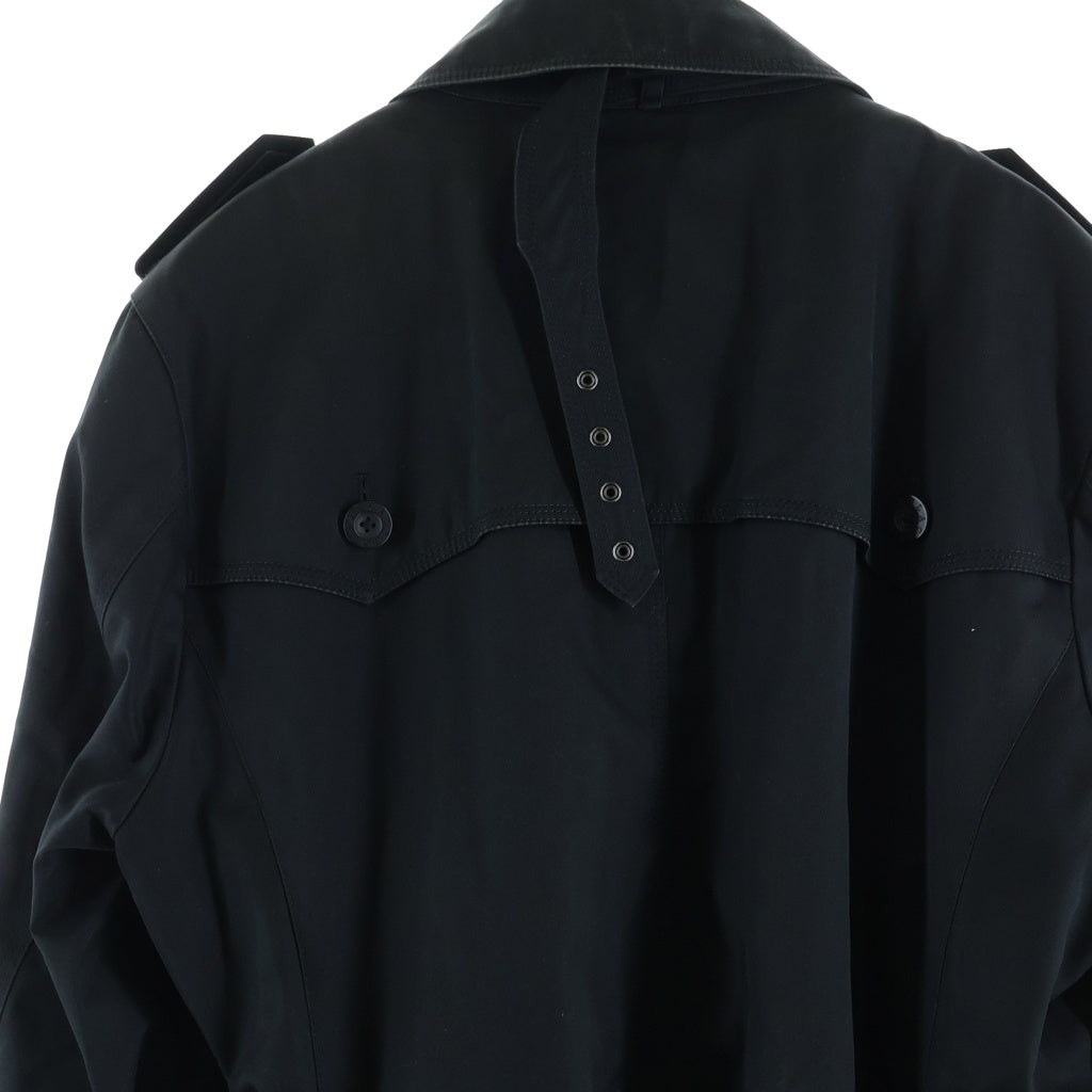BURBERRY BLACK LABEL(バーバリー ブラックレーベル) 裏地ノバチェック総柄 キルティング ライナー付き トレンチコート ブラック BMA44-514-09