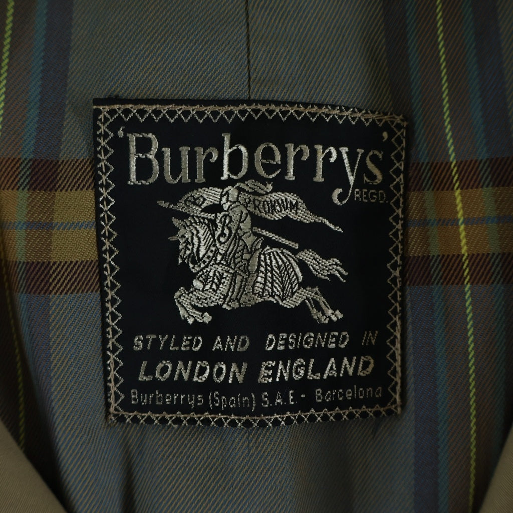 BURBERRY(バーバリー) 裏地ノバチェック総柄 コットン ステンカラーコート ベージュ
