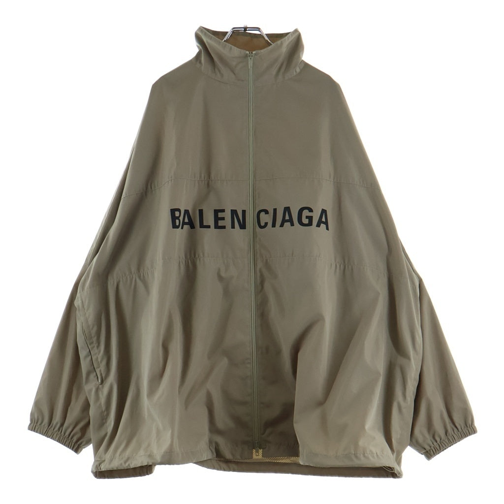 BALENCIAGA(バレンシアガ) 24SS Logo Zip-Up Jacket ロゴジップアップジャケット ブルゾン オーバーサイズ ポリエステル ベージュ 725302