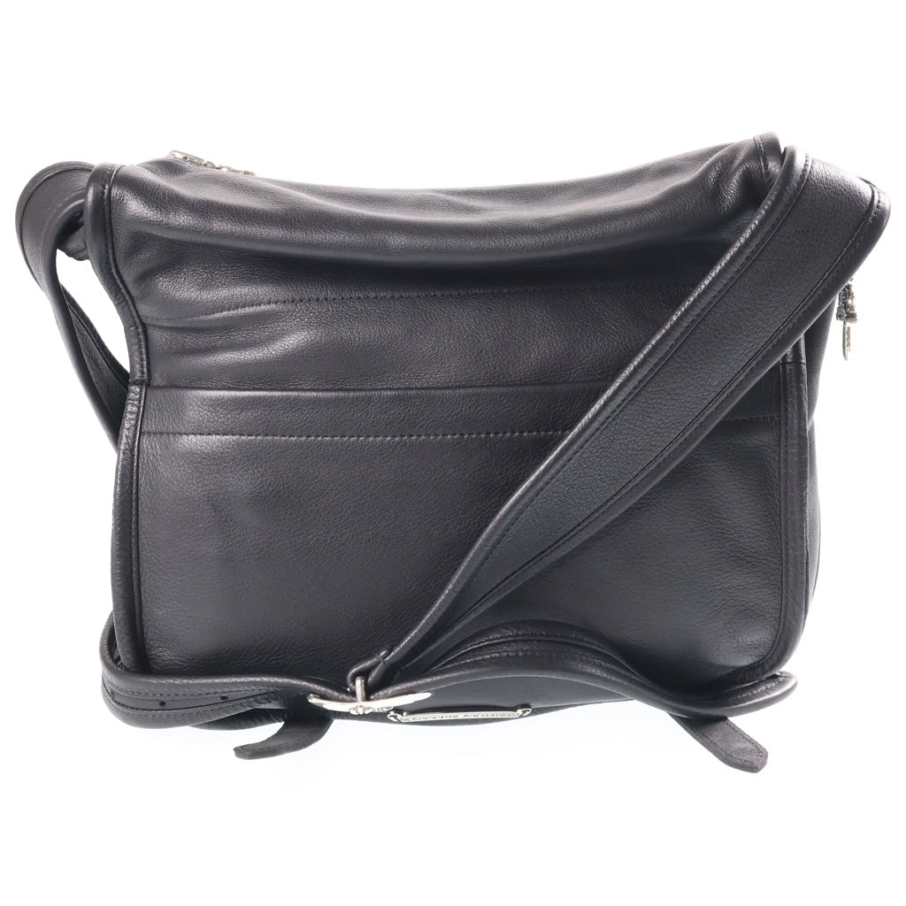 CHROME HEARTS(クロムハーツ) SHOULDER BAG-TINY ガンスリンガー ストラップ レザー ショルダーバッグ ブラック