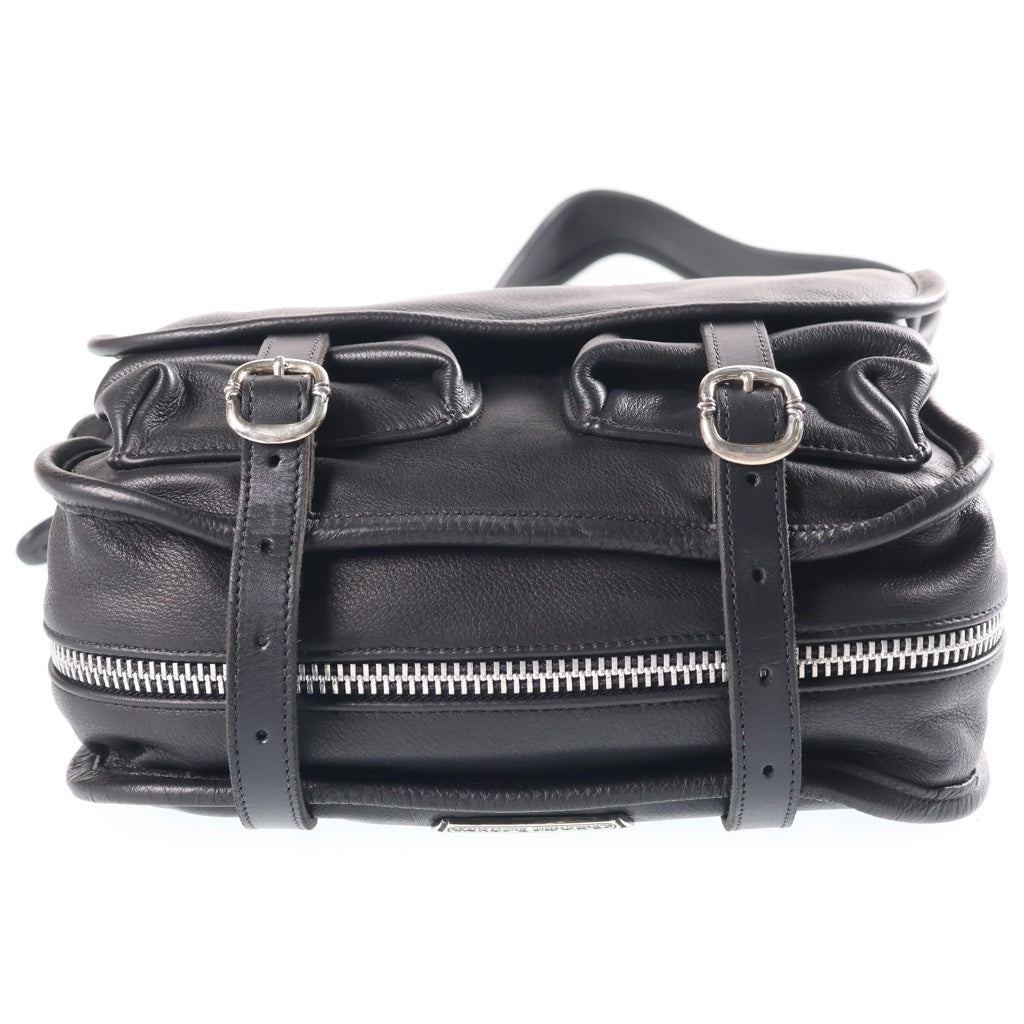 CHROME HEARTS(クロムハーツ) SHOULDER BAG-TINY ガンスリンガー ストラップ レザー ショルダーバッグ ブラック