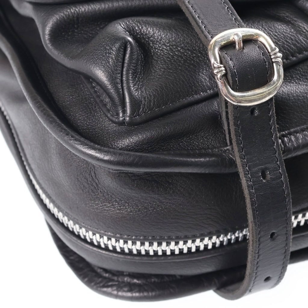 CHROME HEARTS(クロムハーツ) SHOULDER BAG-TINY ガンスリンガー ストラップ レザー ショルダーバッグ ブラック