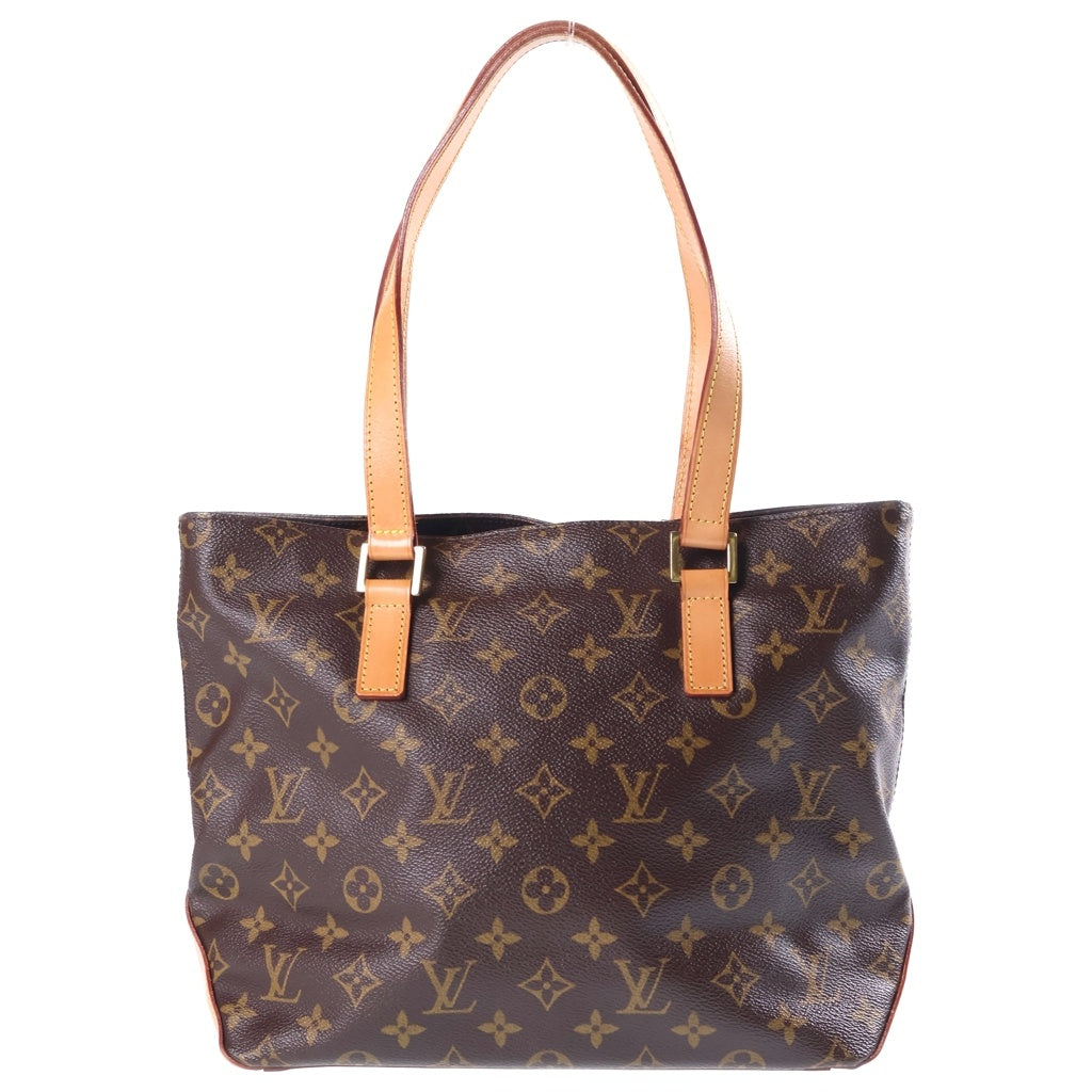 LOUIS VUITTON(ルイヴィトン) モノグラム カバピアノ トートバッグ ハンドバッグ ブラウン レザー×PVC M51148 ゴールド金具 レディース
