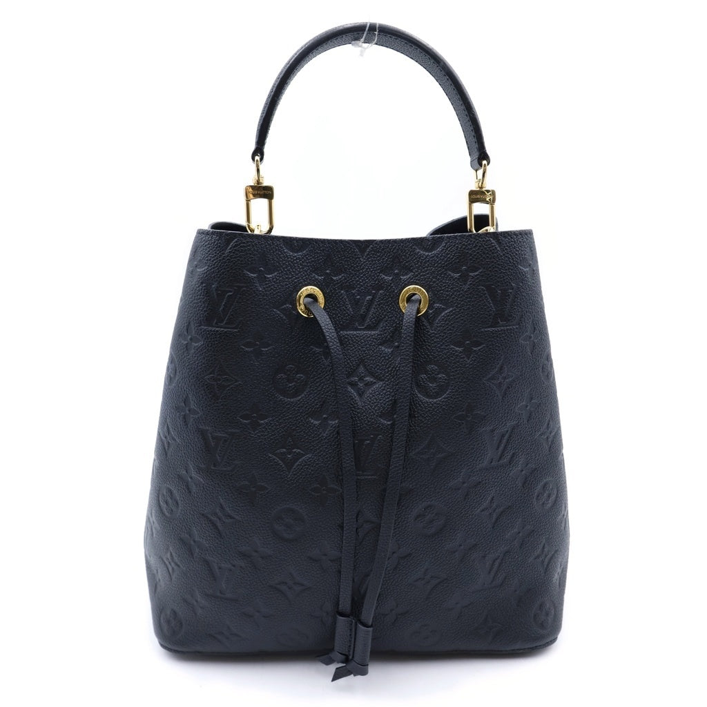 LOUIS VUITTON(ルイヴィトン) アンプラント ネオノエ ショルダーバッグ 巾着バッグ ブラック ノワール レザー M45256 ゴールド金具 レディース