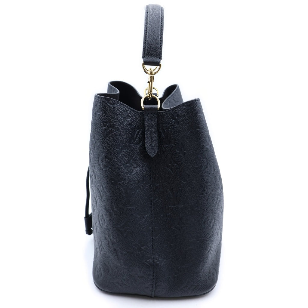 LOUIS VUITTON(ルイヴィトン) アンプラント ネオノエ ショルダーバッグ 巾着バッグ ブラック ノワール レザー M45256 ゴールド金具 レディース