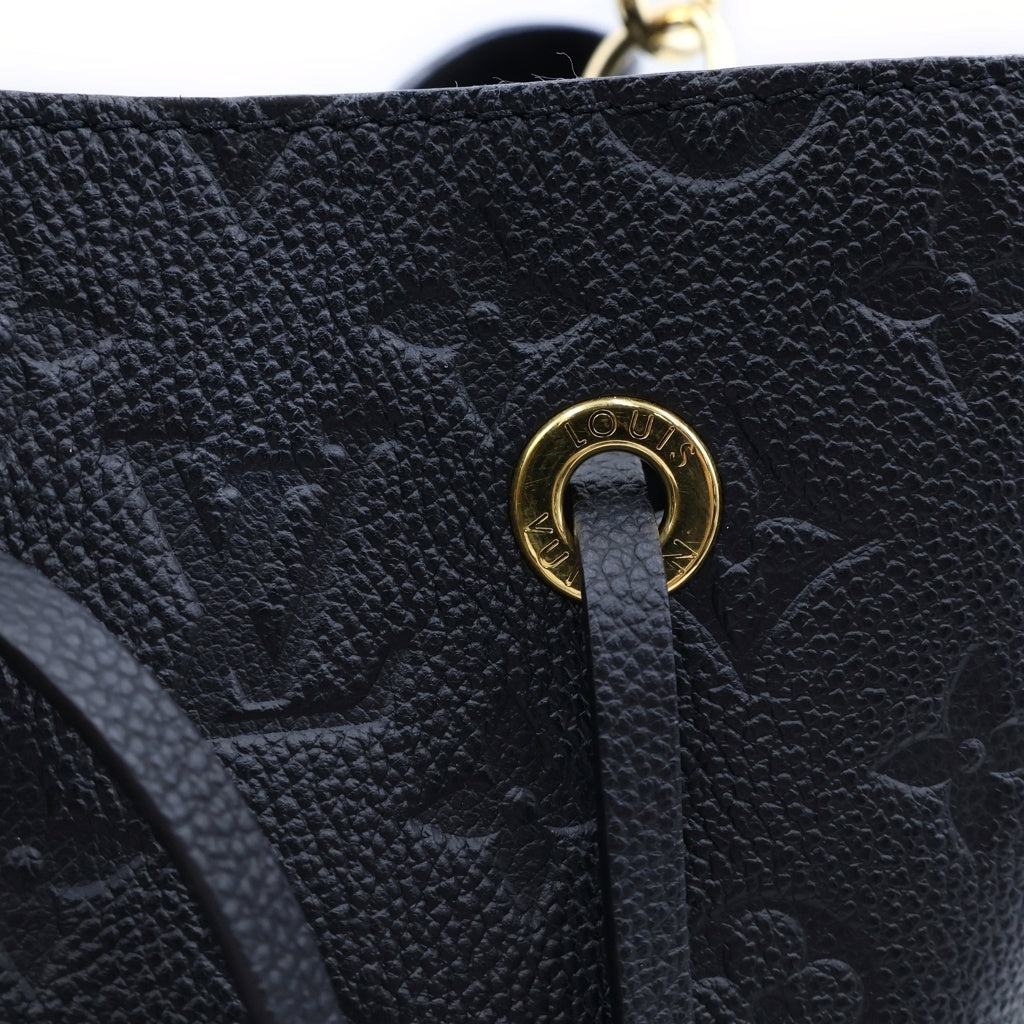 LOUIS VUITTON(ルイヴィトン) アンプラント ネオノエ ショルダーバッグ 巾着バッグ ブラック ノワール レザー M45256 ゴールド金具 レディース